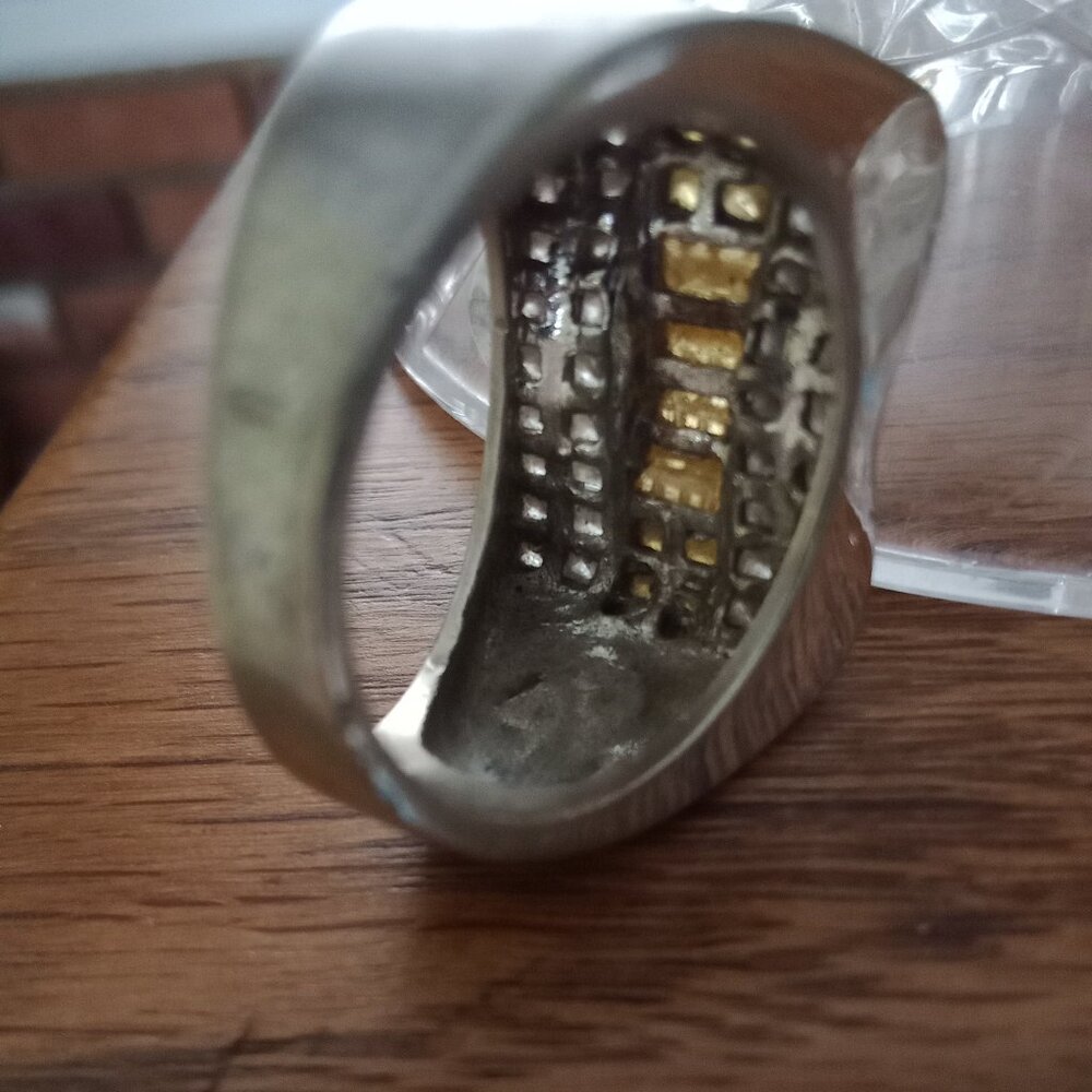 Men's Rhinestone Ring - Picture 7 of 10